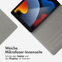Accezz Classic Klapphülle Apple iPad 9 (2021) 10.2 Zoll / iPad 8 (2020) 10.2 Zoll / iPad 7 (2019) 10.2 Zoll - Dunkelblau
