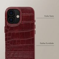Selencia Croco Backcover mit MagSafe Apple iPhone 17 - Burgundy