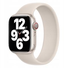Apple Silikon Solo Loop für das  Apple Watch | 44/45/46/49 mm - Größe 9 - Starlight