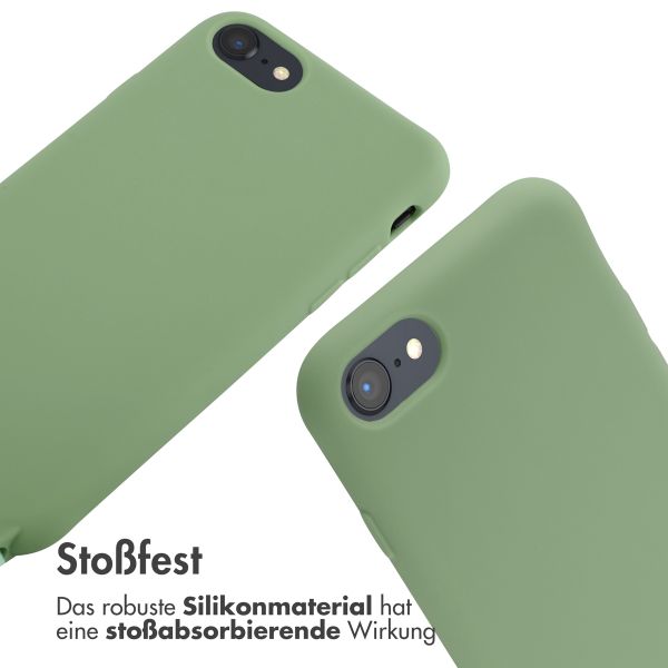 imoshion SilikonHülle mit Band Apple iPhone SE (2022 / 2020) / 8 / 7 - Grün