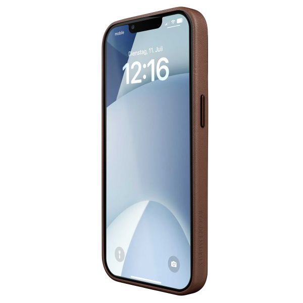 Woodcessories Bio Leather Case MagSafe Apple iPhone 15 - Braun