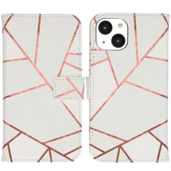 imoshion Design TPU Klapphülle für das iPhone 14 - White Graphic