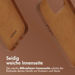 Accezz MagSafe Leather Backcover Apple iPhone 14 Pro - Sienna Brown