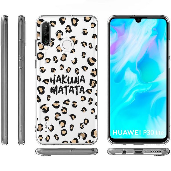 imoshion Design Hülle Huawei P30 Lite - Leopard - Braun / Schwarz