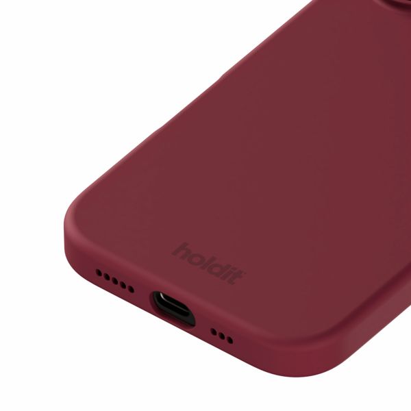 Holdit Silicone Case für das iPhone 16 - Red Velvet