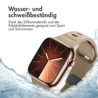 imoshion Active Sport Silikonarmband für die Apple Watch Series 1-10 / SE / Ultra (2) (44/45/46/49 mm) - Braun