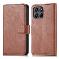 imoshion Luxuriöse Klapphülle Motorola Moto G77 - Braun