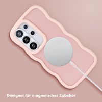 Selencia Wavy Backcover mit MagSafe Samsung Galaxy S26 Ultra - Soft Pink