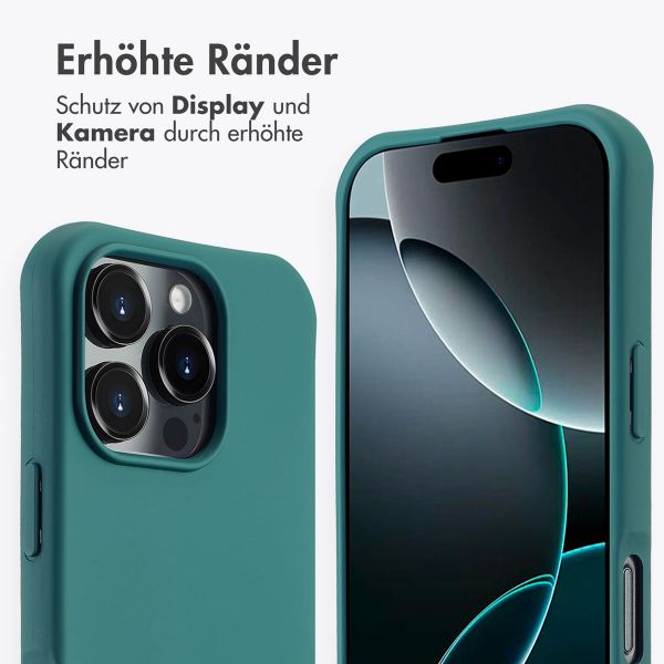 imoshion Color Backcover mit abnehmbarem Handykette und MagSafe Apple iPhone 16 Pro - Dunkelgrün