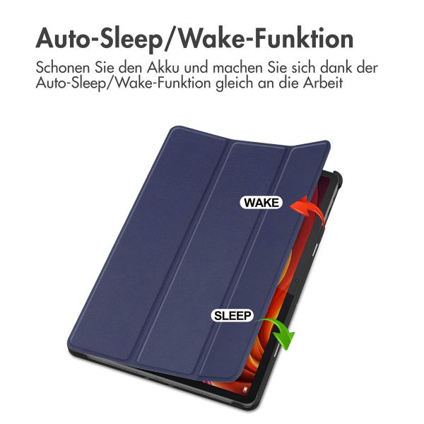 imoshion Trifold Klapphülle Lenovo Tab K11 Plus - Dunkelblau