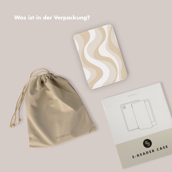Selencia Vivid Klapphülle Kobo Clara Colour / Clara BW - Desert Waves Beige