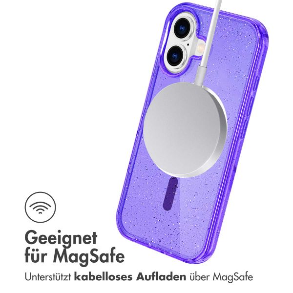 imoshion Sparkle Back Cover mit MagSafe Apple iPhone 17 - Violett