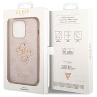 Guess 4G Metal Logo Back Cover Apple iPhone 14 Pro - Rosa