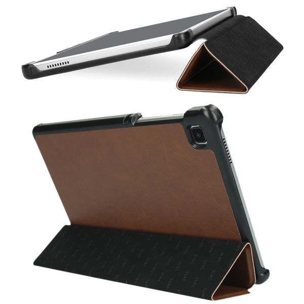 Selencia Trifold Klapphülle aus veganem Leder Galaxy Tab A7 Lite