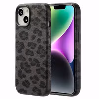 Selencia Sabi Backcover Panthermuster mit MagSafe Apple iPhone 14 - Midnight Black