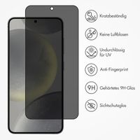 Accezz Privacy Displayschutz aus gehärtetem Glas für das Samsung Galaxy S25