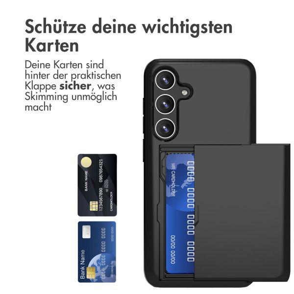 imoshion Backcover mit Kartenfach für das Samsung Galaxy S24 Plus - Schwarz