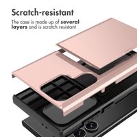 imoshion Backcover mit Kartenfach Samsung Galaxy S24 Ultra - Rosé gold