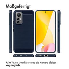 imoshion Brushed Back Cover Xiaomi 12 Lite - Dunkelblau