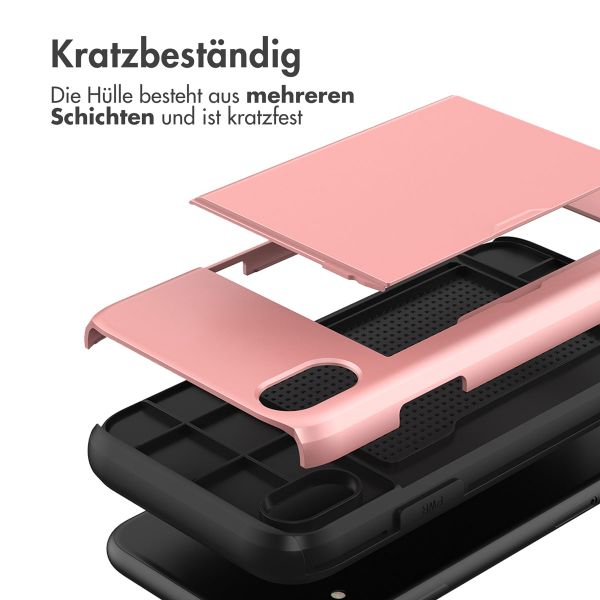 imoshion Backcover mit Kartenfach für das iPhone Xr - Rose Gold