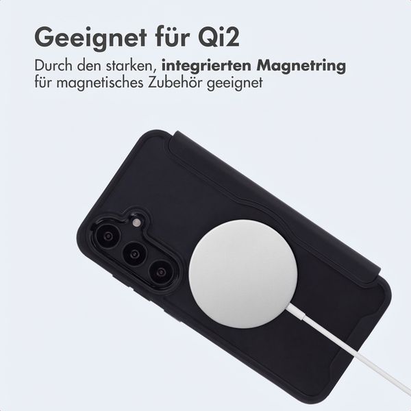 imoshion Transparente Bookcase mit MagSafe Samsung Galaxy S25 / S24 - Schwarz