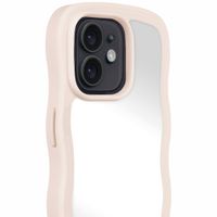 Holdit Wavy Case für das iPhone 12/12 Pro - Light Beige / Mirror