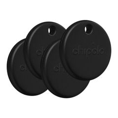 Chipolo POP Bluetooth Tracker - 4er-Pack - Schwarz