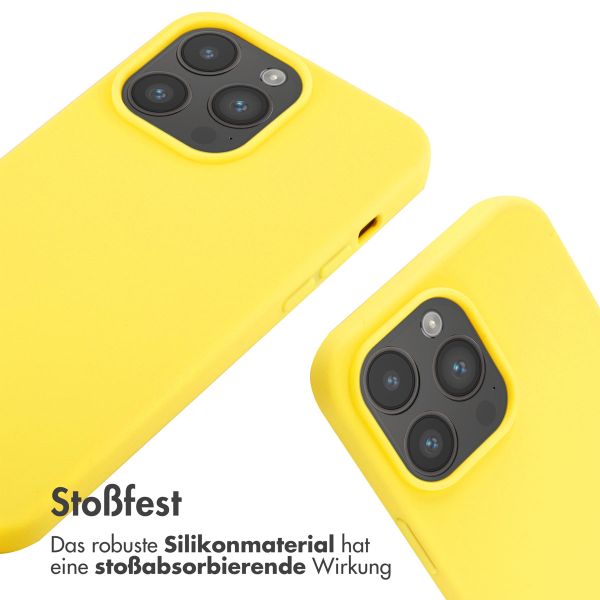 imoshion SilikonHülle mit Band Apple iPhone 14 Pro Max - Gelb