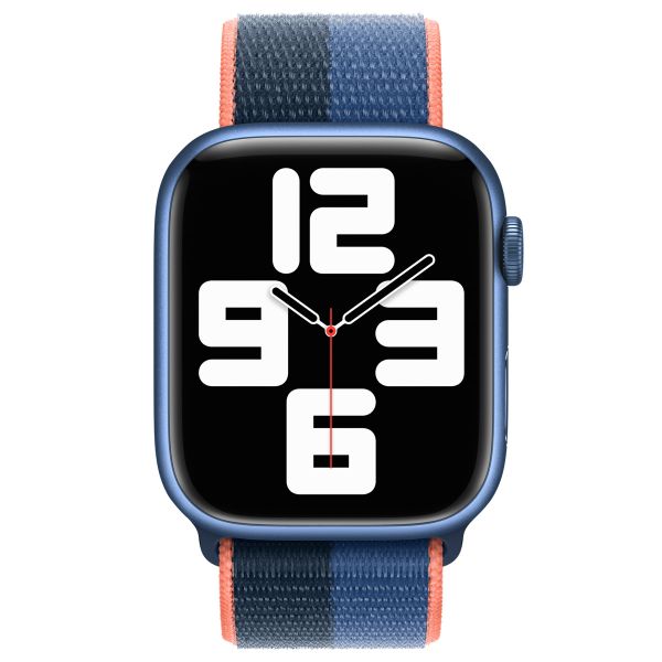 Apple Sport Loop Armband für das  Apple Watch Series 1 t/m 11 / SE / Ultra (44/45/46/49 mm) - Blue Jay/Abyss Blue