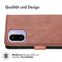imoshion Luxuriöse Klapphülle OnePlus 15R - Braun