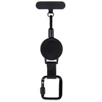 imoshion Ausziehbares Kabel mit Karabinerhaken und Telefonpad - Schwarz