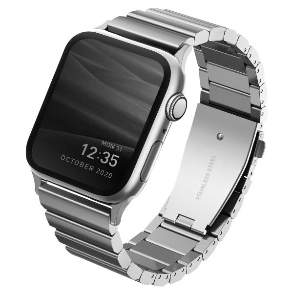 Uniq Strova Steel Link-Armband für die Apple Watch Series 1 bis 10 / SE / Ultra (2) (44/45/46/49 mm) - Sterlingsilber