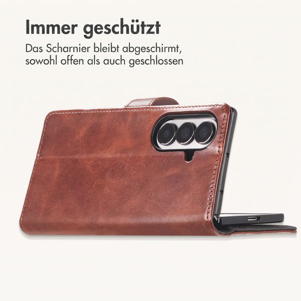 imoshion Luxuriöse Klapphülle Samsung Galaxy Z Fold 8 Ultra - Dunkelbraun
