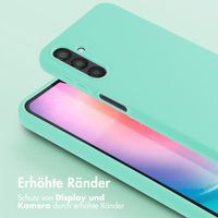 Selencia SilikonHülle mit abnehmbarem Band Samsung Galaxy A25 (5G) - Türkis