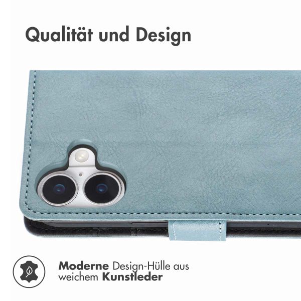 imoshion Luxuriöse Klapphülle Apple iPhone 16 - Hellblau