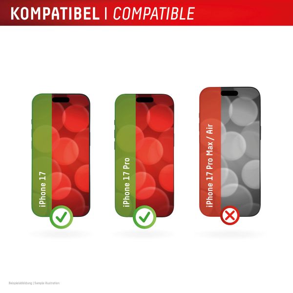 Displex Displayschutz aus gehärtetem Glas Privacy Apple iPhone 17 / 17 Pro