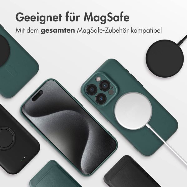 imoshion Color Back Cover mit MagSafe Apple iPhone 15 Pro - Dunkelgrün