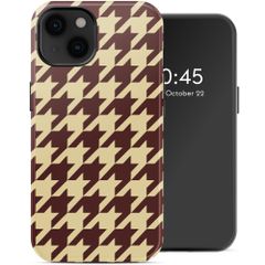 Selencia Vivid Rückabdeckung mit MagSafe Apple iPhone 14 - Pied-de-Poule