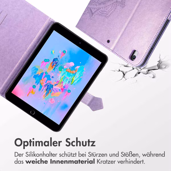 imoshion Mandala Klapphülle Apple iPad 9 (2021) 10.2 Zoll / iPad 8 (2020) 10.2 Zoll / iPad 7 (2019) 10.2 Zoll - Lila / Lilac