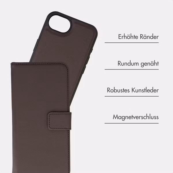 imoshion Herausnehmbare 2-in-1 Luxus-Bookcase Apple iPhone 17e / 16e - Braun