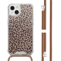 imoshion Design Hülle mit Band Apple iPhone 13 - Leopard Mood