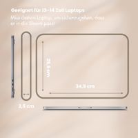 Selencia Cord Laptop Hülle 13-14 Zoll - Laptop Sleeve - Sage Green