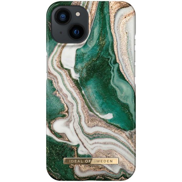 iDeal of Sweden Fashion Backcover für das iPhone 14 - Golden Jade Marble