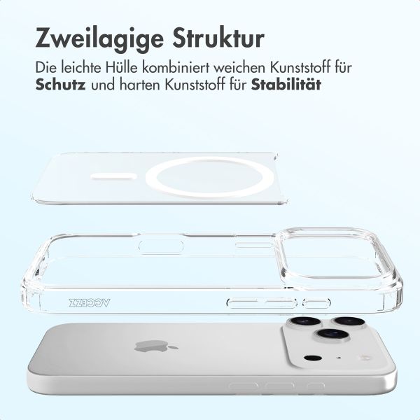 Accezz Xtreme Impact Backcover mit MagSafe Apple iPhone 17 Pro - Transparent