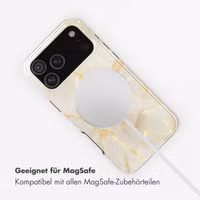 Selencia Vivid Rückabdeckung mit MagSafe Apple iPhone 17 Pro Max - Golden Beige Marble
