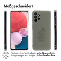 imoshion Design Hülle für das Samsung Galaxy A13 (4G) - Floral Green