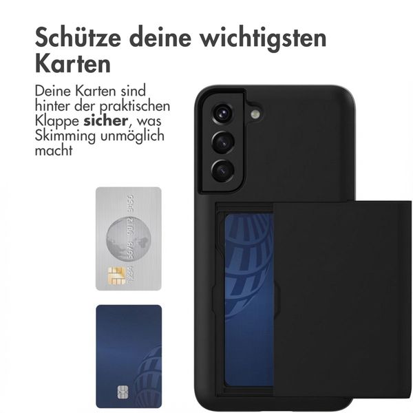 imoshion Backcover mit Kartenfach Samsung Galaxy S22 - Schwarz