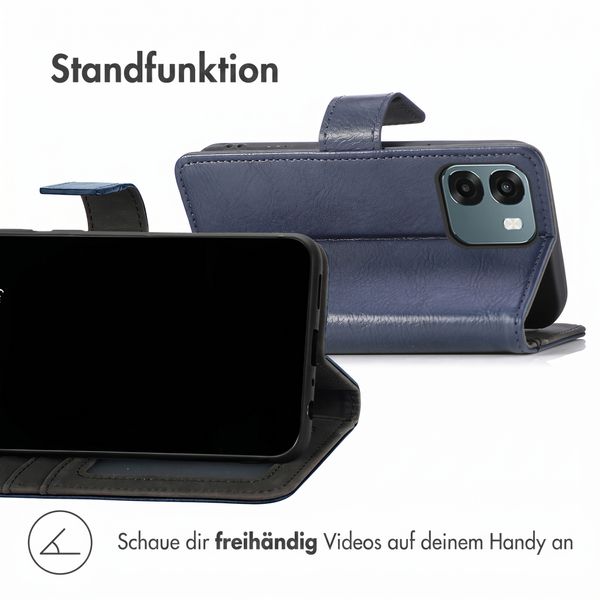 imoshion Luxuriöse Klapphülle Oppo A6 (5G) - Dunkelblau