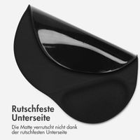 imoshion Ergonomisches Mauspad - Mauspad mit Handgelenkstütze - 30x25 cm - Schwarz