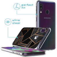 imoshion Design Hülle für das Samsung Galaxy A40 - Black Graphic